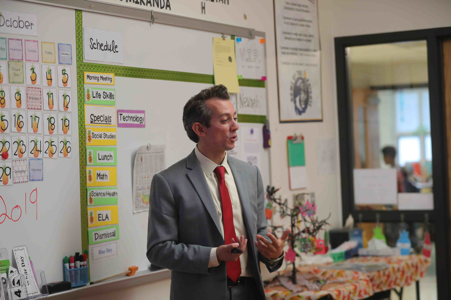 Meteorologist Joe Martucci at EHC Community School